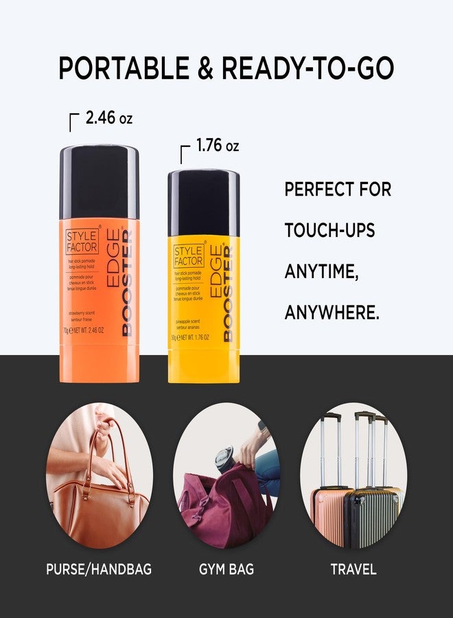 ستايل فاكتور إيدج بوستر، شمع تصفيف الشعر على شكل عصا مع شمع العسل | تثبيت قوي للشعر المتطاير، وحواف الشعر، والشعر الصغير للحصول على تسريحات أنيقة مثل الكعكة وذيل الحصان | هدية مثالية للنساء والفتيات والمراهقات | بنكهة الليمون والتوت - Image 4